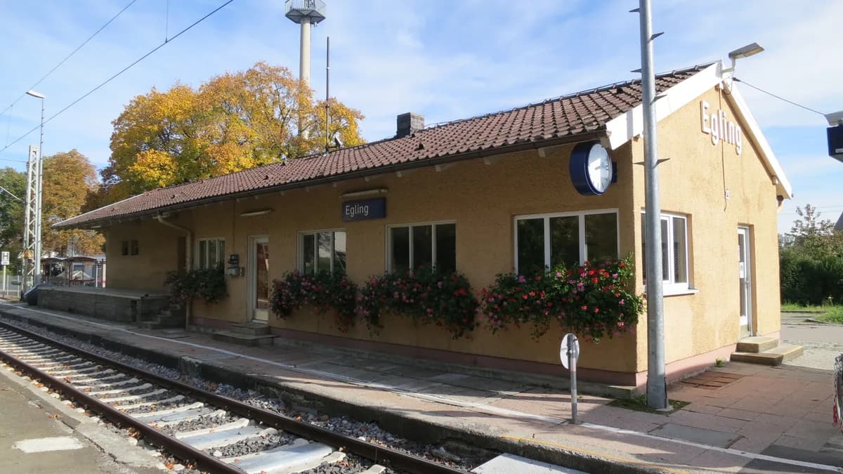 Bahnhof in Egling an der Paar