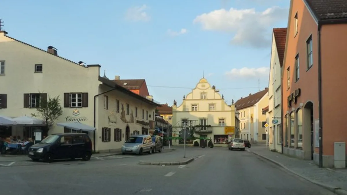 Ortsmitte von Grafing bei München
