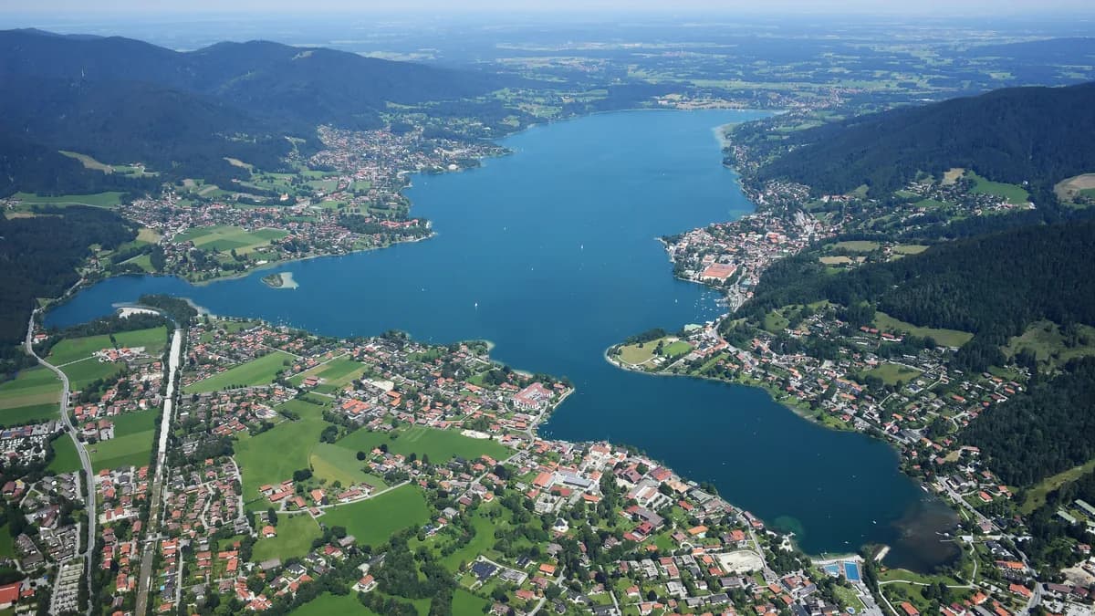 Luftbild von Tegernsee