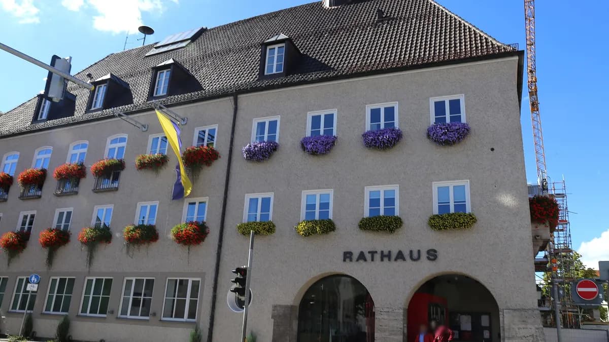 Rathaus in Weilheim in Oberbayern